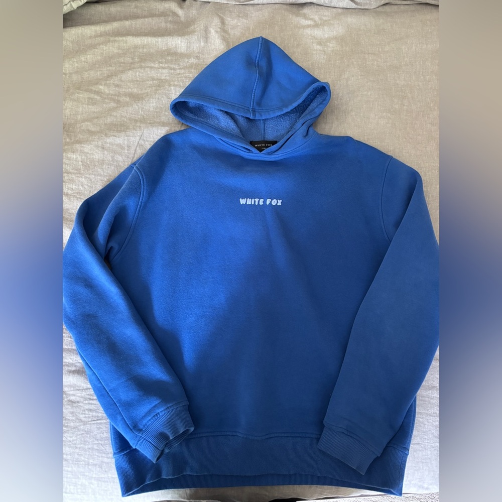 White fox hoodie S/M NWOT